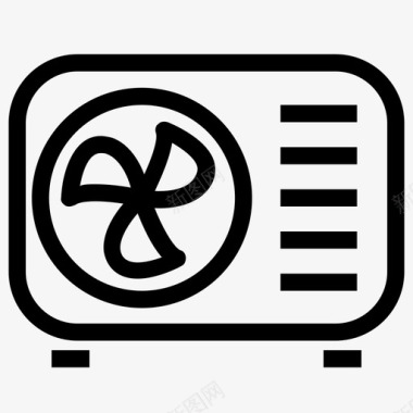 标识logo设计空调制冷电加热器图标图标