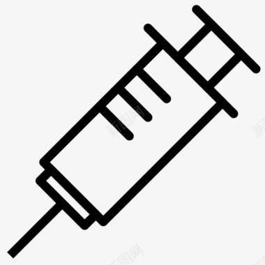 医疗卡通矢量图注射器处方针头图标图标