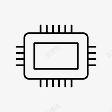 计算机滑块微芯片主板内存图标图标