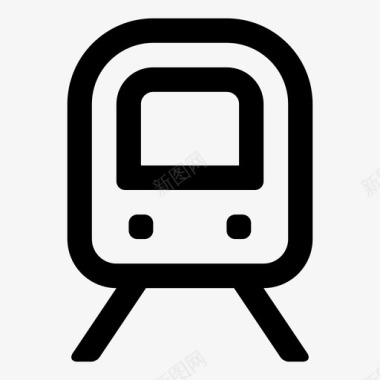 通勤火车通勤列车员图标图标