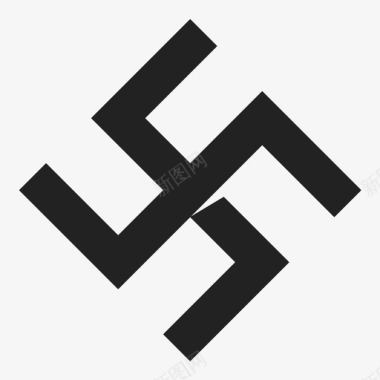 十字准星纳粹主义集体思想个人意识形态图标图标