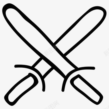 剑体育手绘涂鸦图标图标