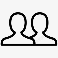 消费引擎概述了用户团队个人资料图标高清图片