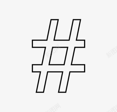 矢量公司标识hashtagsumsharp公司图标图标