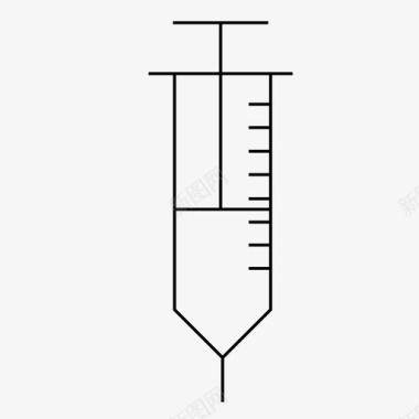 打疫苗注射器医生健康图标图标