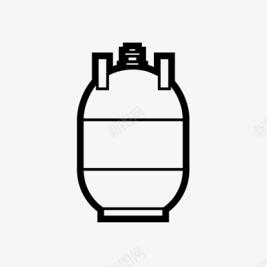 丙烷罐动力加热图标图标