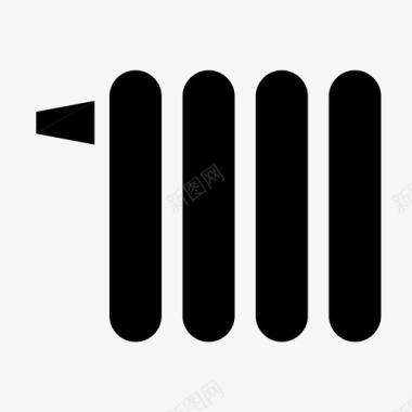 暖气片公寓暖气图标图标