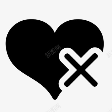 心脏监护仪离婚不喜欢关系图标图标