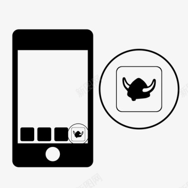 手机app应用维京帽手机提供商图标图标