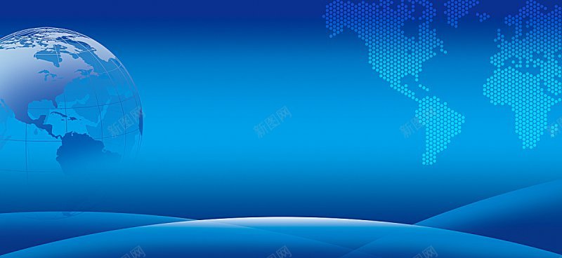 地球动感线条会议科技蓝色蓝色科技世界地形图磁铁新闻背景