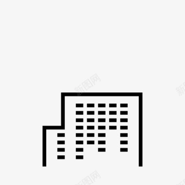 建筑与城市办公楼房地产住宅图标图标