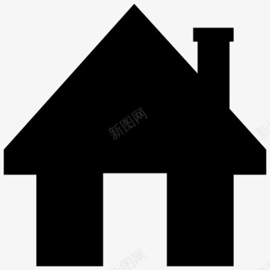 房屋传统结构图标图标