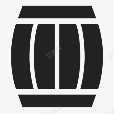 木桶木桶葡萄酒桶威士忌桶图标图标