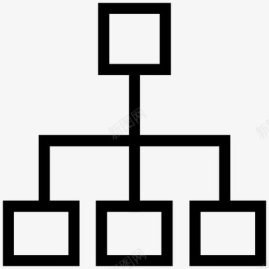 施工进度计划层次结构管理网络图标图标