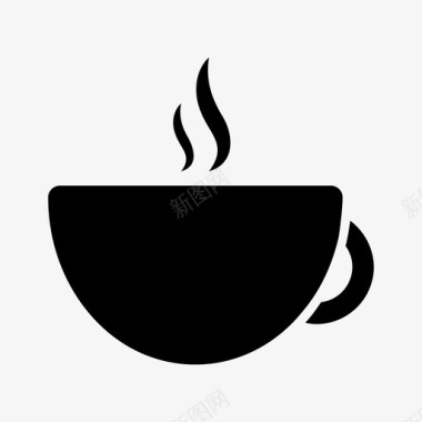 咖啡早晨新鲜图标图标