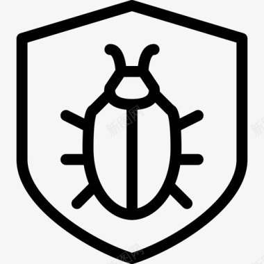 蓝牙通信防虫罩安全防护图标图标