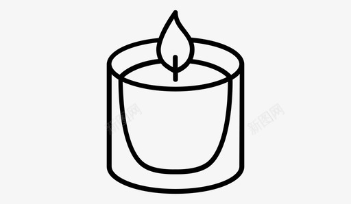 象征祈祷蜡烛宗教纪念图标图标