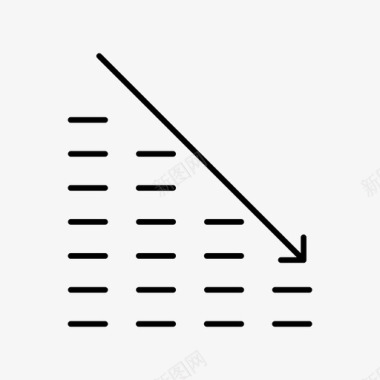 ppt统计图柱状图信息图亏损图标图标