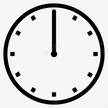 女人时间时钟12点小时图标图标