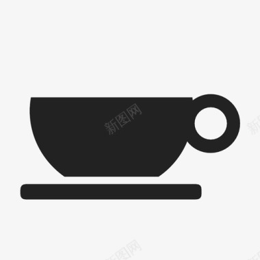 餐盘上的茶杯图标图标