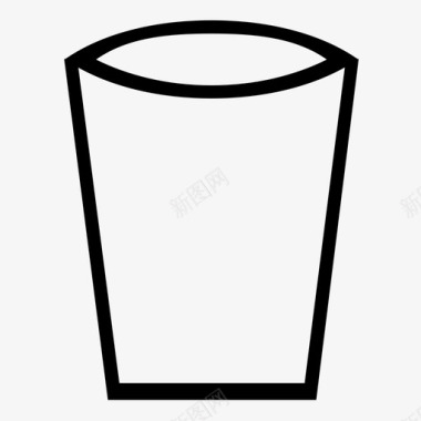玻璃杯冷饮冰图标图标