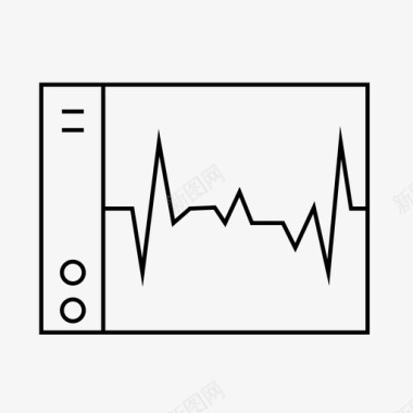 病人看诊生命体征监护仪心跳医生图标图标