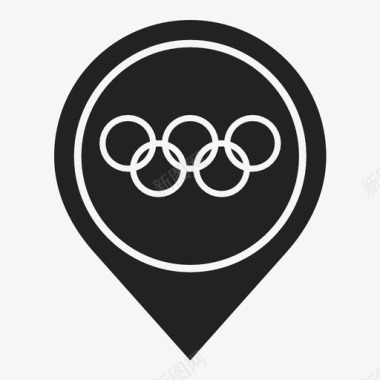 五环奥运会会旗奥运会旗徽章图标图标