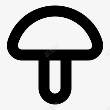 蘑菇简单大图标图标