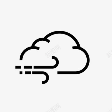 云传输云风天气预报图标图标