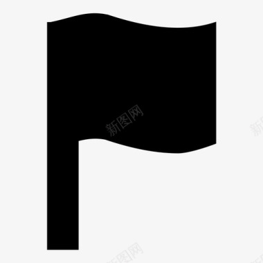 旗帜网页框架波浪旗图标图标