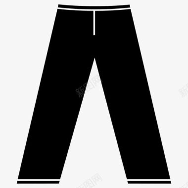 裤子牛仔休闲裤图标图标