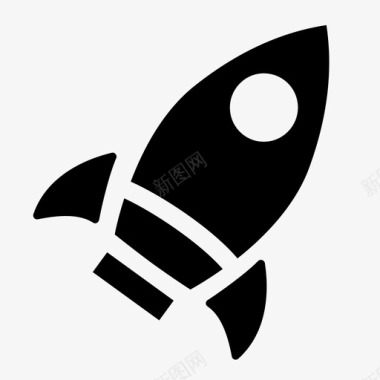 麦穗卡通火箭宇宙飞船飞船图标图标