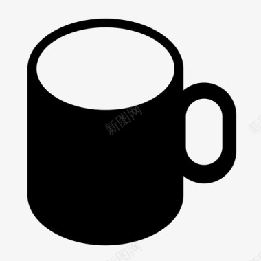 食物和饮料咖啡杯茶杯液体图标图标