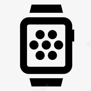 物联网背景apple watch联网设备腕带图标图标