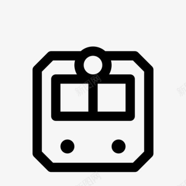 公共交通标识地铁交通火车图标图标
