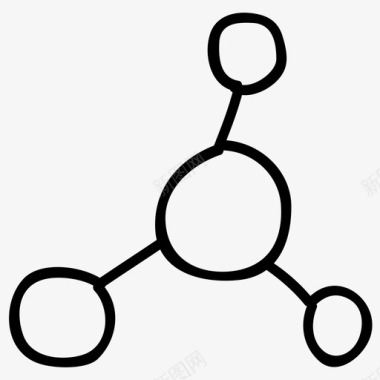 分子医学手绘图标图标