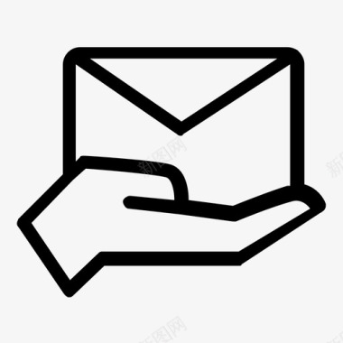 消息发送信封邮政服务阅读图标图标