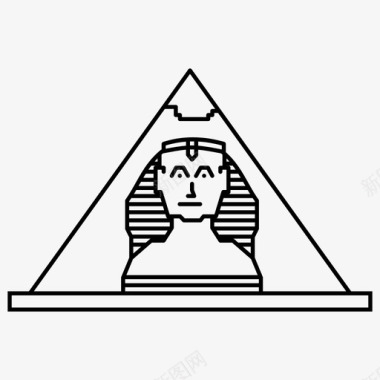 金字塔世界七大奇观埃及图标图标