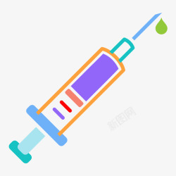 麻醉剂注射器注射剂医疗图标高清图片