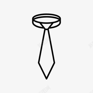领带丝质礼服图标图标
