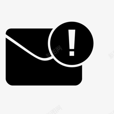 垃圾邮件通知警告垃圾邮件图标图标