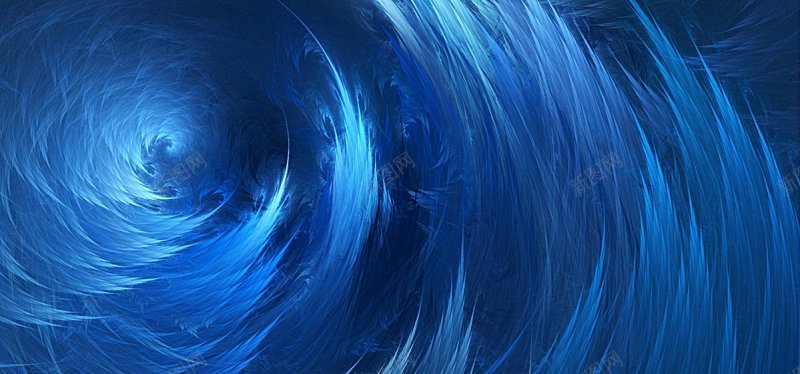 科幻旋转蓝色漩涡水海报banner科技商务图库背景