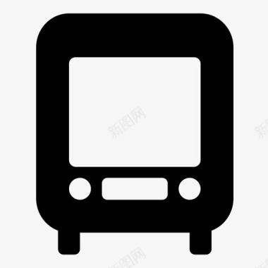 公共交通标识公共汽车城市公共交通图标图标
