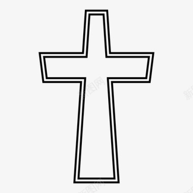 十字架十字架基督徒教会图标图标