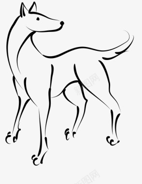 狗尾巴嗅图标图标