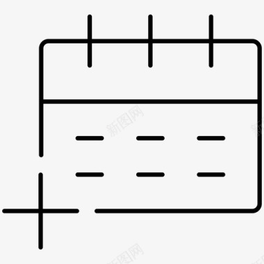 行发行添加事件日程表计划图标图标
