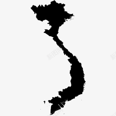 国家越南越南地图位置图标图标