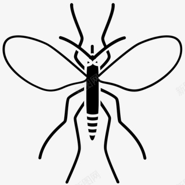 蚊子昆虫感染图标图标
