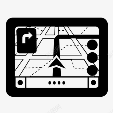 地图导航gpstom tom地点查找器图标图标