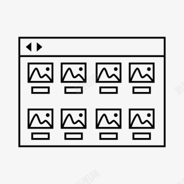 标志设计模板线框用户体验模板图标图标